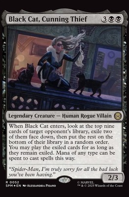 BLACK CAT #10 ALESSANDRA PISANO MAGIC: THE GATHERING VARIANT