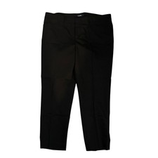 Chaps Black Trouser Pants Womens 18W Dressy Work Classic Straight Leg Capsule