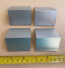 Lot, 4 pieces, Aluminum angle 1 1/2"x1 1/2"x1/8" thick x 2" long - Free shipping