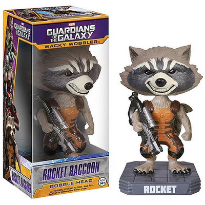 Funko Guardians of the Galaxy Rocket Raccoon Bobble Head Wacky Wobbler New