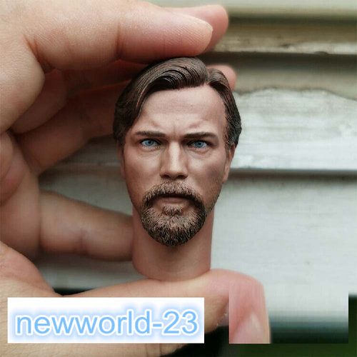 1:6 Soldier Obi-Wan Kenobi Head Sculpt Carved Fit 12"PH HT Male Figure Doll Body - Picture 2 of 4
