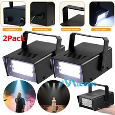 2Pack Mini DJ Strobe Light Flash Light DJ Disco Club Party Stage Effect Lighting