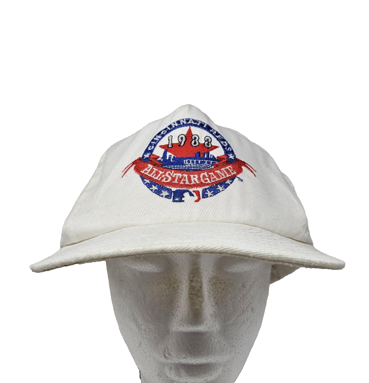 Vintage Cincinnati Reds Hat Cap Snap Back MLB Baseball All Star 1988 80s Mens