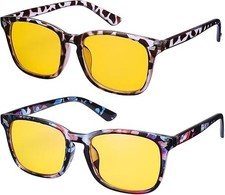 Night Driving Glasses for Women Men, anti Glare Polarized Yellow Lens Night Visi