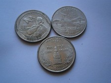 United States of America State Quarter Dollar Coin-2000, 2001, 2021 - Free Post!