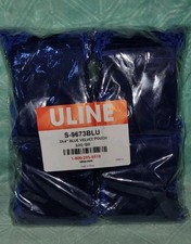 3"X4" Blue VELVET POUCH BAG 100 PULL STRING jewelry gift wedding party favor