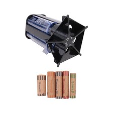 Coin Sorter Tube Coin Counter with Coin Wrappers,5-IN-1 Change Sorter2672