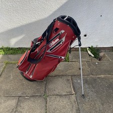 Wilson Stand Golf Bag Red Lightweight Carry Bag 5 Way Divider