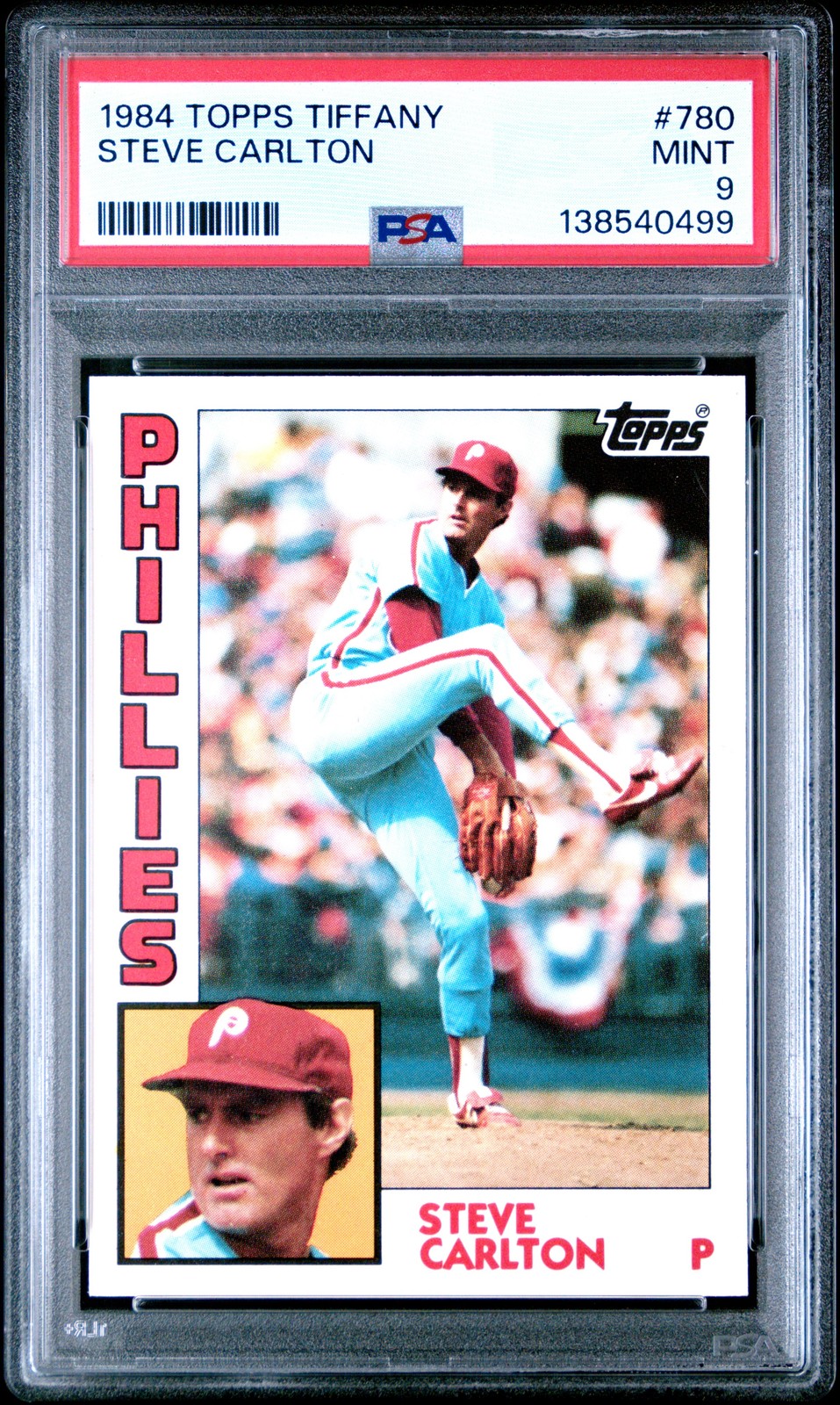 1984 TOPPS TIFFANY #780 STEVE CARLTON PSA 9
