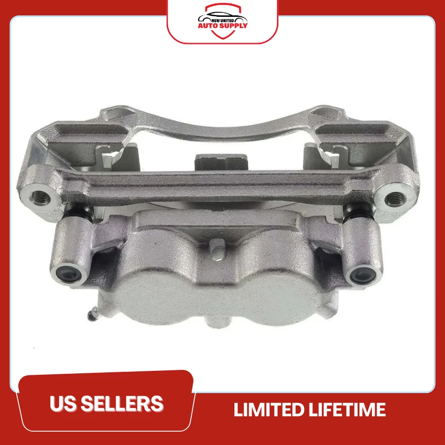 Pinza de freno delantera izquierda con soporte para Chevy Silverado GMC Sierra 2500 3500 HD Foto 2 de 4