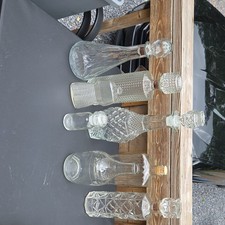 Various Sized Glass Bottles. Can Be Used For Crafts, Plants, Hers/liquids.