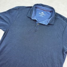 Tommy Bahama Mens Blue Tencel Modal Blend Polo Shirt Large ST226187RA
