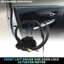  Front Left Door Lock Actuator Motor with Cable for Nissan Titan No.80500ZH200 
