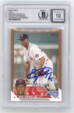 Brayan Bello 2023 Topps #185 Gold Signed Rookie RC /2023 Beckett BGS 10 Auto