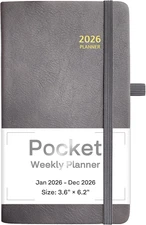 2026 Planner, Weekly ＆ Monthly Planner 2026, Jan 2026 – Dec 2026, 2026 Grey