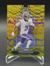 2024 Panini Mosaic #144 Jordan Addison Mosaic Gold Wave #/17
