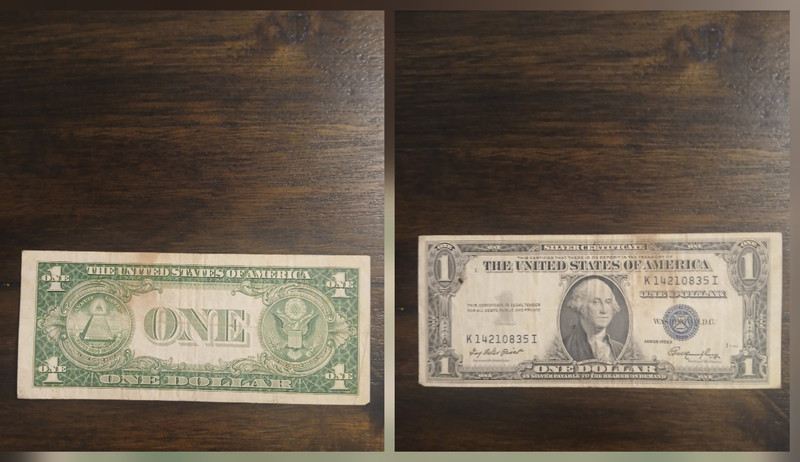 US 1935 E Blueseal One Dollar Bill