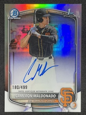2025 Bowman Draft - Chrome Prospect Autographs Cam Maldonado #CPA-CMA Refractor