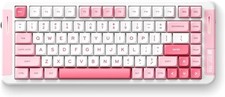 MCHOSE X75 V2 Wireless Mechanical Keyboard Tri-Mode Linear Switches Pink White
