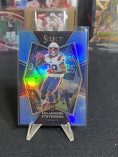 2021 Select Premier Level Rhamondre Stevenson #175 Light Blue /99 (RC) Patriots