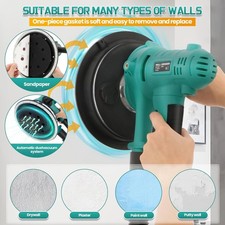 800W Electric Drywall Sander, Variable Speed1200-2300RPM Wall Sander with Vacuum