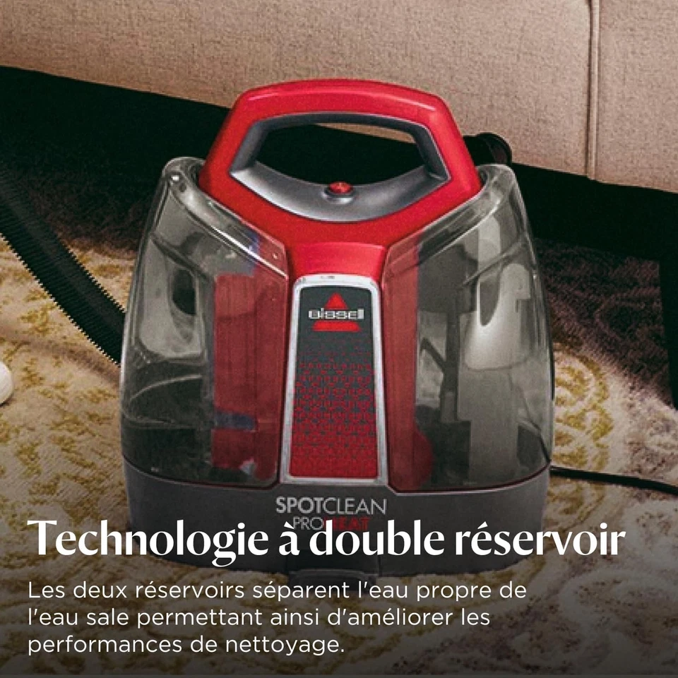 BISSELL SPOTCLEAN PROHEAT 36988 - SHAMPOUINEUSE CANAPÉ - TECHNOLOGIE HEATWAVE - Photo 3/4