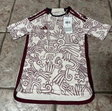 adidas Mexico National Team Away Soccer Jersey Youth Small HE8857