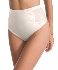 SPANX Women's Deco High Rise Light Control Thong Panty in Ivory Sz XL NWT