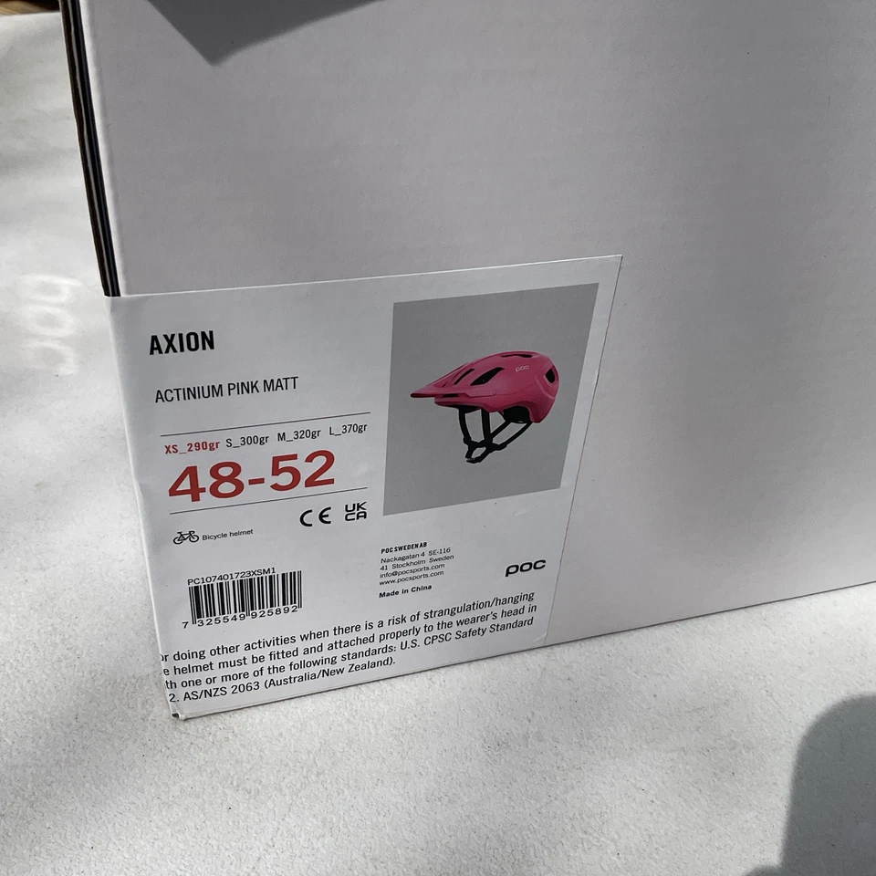 Axion POC Bike Helmet Actinium Pink Matt XS 48-52 Bicycle Cycling NEW - Image 2 of 4