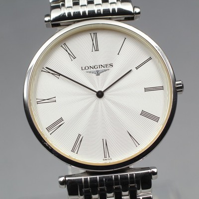 [Near Mint] Longines Grand Classic L4.709.4 Roman Textured Quartz Herrenuhr