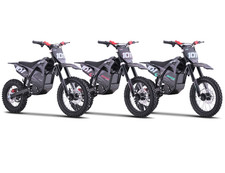 MotoTec 60v Pro Electric Dirt Bike 2000w Battery 40 MPH Grey Blue Red Teens