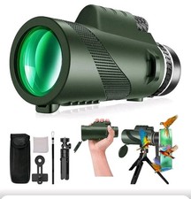 Monocular-Telescope 80X100 High Definition for Adults High Powered with Smartpho