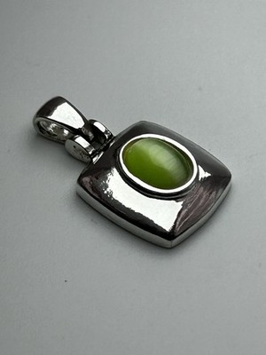 FAS - .925 Sterling grünes Tigerauge Stil Anhänger