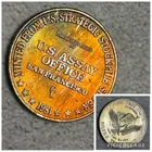 1981 U.S. Assay Office SanFrancisco .999 1 oz Silver Round *Crazy Toning*
