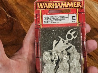 Warhammer Fantasy AOS Dark Elf Executioners Command metal OOP Blister