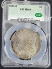 1884-O US Morgan Silver Dollar - CAC MS 64