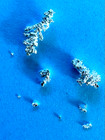 Lot of 3  Fine Silver Crystalline Clusters 0.516 Grams .999+ Pure Precious Metal — photo 1