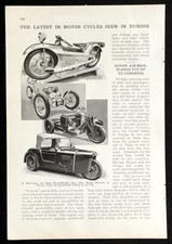 1931 Motorcycle and CycleCar pictorial Majestic Villard BSA Austral