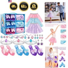 Princess Dress Up Toys Jewelry Boutique Costumes Set for Girls 3 4 5 6