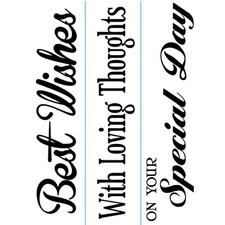 #129 Darice Embossing Folder Essentials  " JUST BECAUSE 3 PACK " 1218-85