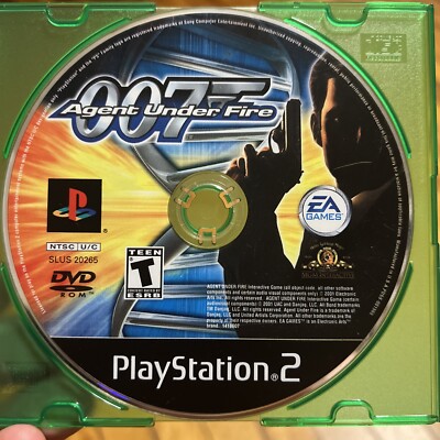 James Bond 007 in Agent Under Fire Black Label (PS2) Disc Only Tested, Working