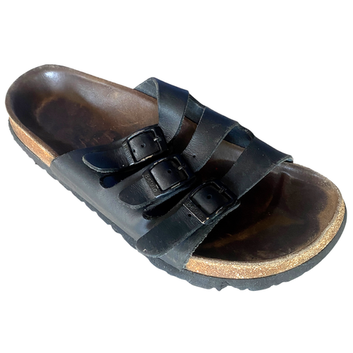 Betula Birkenstock Sandals Womens 8 Woogie 3 Strap Buckle Slide Black | eBay