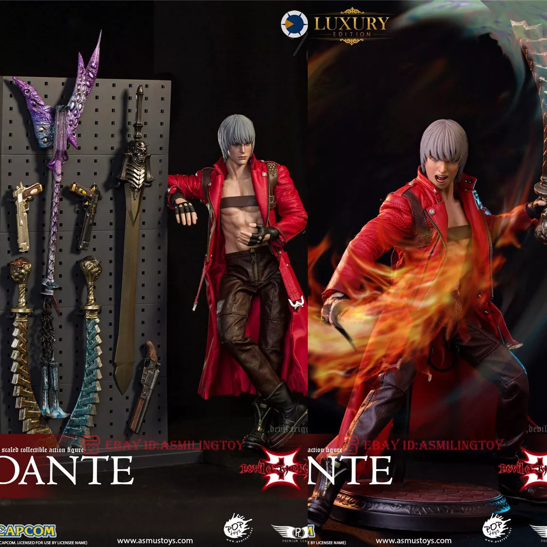 Asmus Toys DMC300V2LUX The Devil May Cry Series : Dante (DMC III