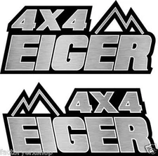 Eiger 400 4x4 Black Gas Tank Graphics Decal Sticker Car ATV Quad plastic ltf400