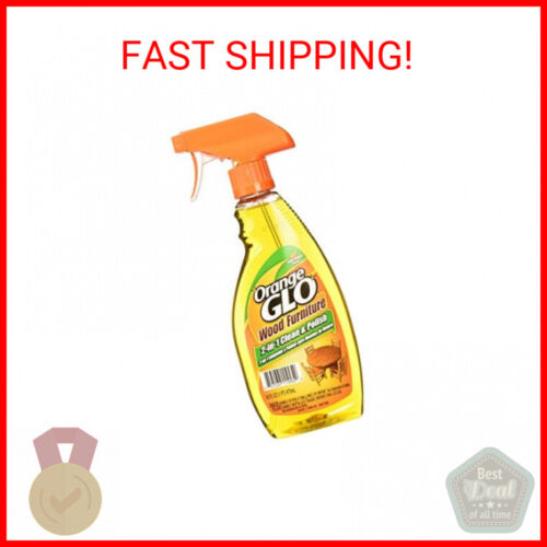 Orange Glo Wood Furniture 2-in-1 Cleaner & Polish, 16 ounces