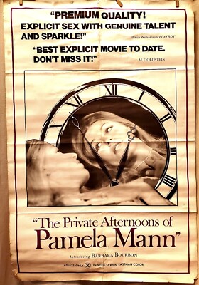 The Private Afternoons Of Pamela Mann Original Movie Full Poster Sexy  27x41.