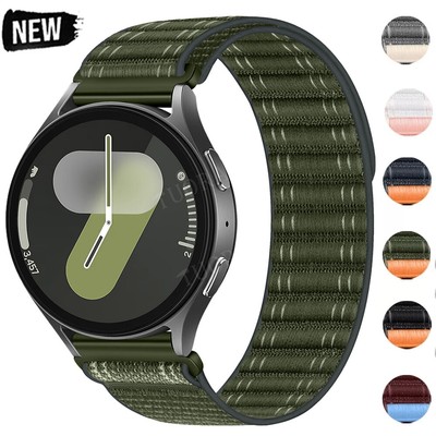 Nylon Armband für Samsung Galaxy Watch FE 7 6 3 4 5 Pro Classic 40-47mm Active 2