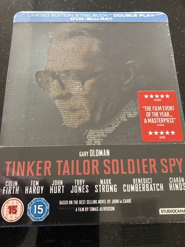 TINKER TAILOR SOLDIER SPY STEELBOOK*****BLU-RAY*****REGION B*****NEW & SEALED
