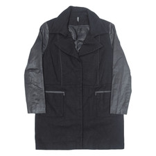 Naf Naf Jacket Black Wool Womens M