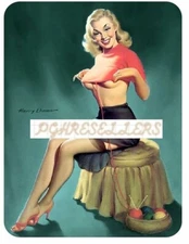 Pin-Up Art Sexy Vintage Girl Photographic Print 8.5x11"